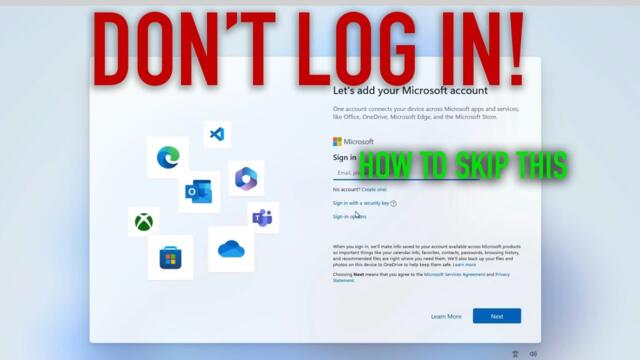USE AN OFFLINE ACCOUNT - How to Install Windows 11 Without Logging into Microsoft - Easy Hack