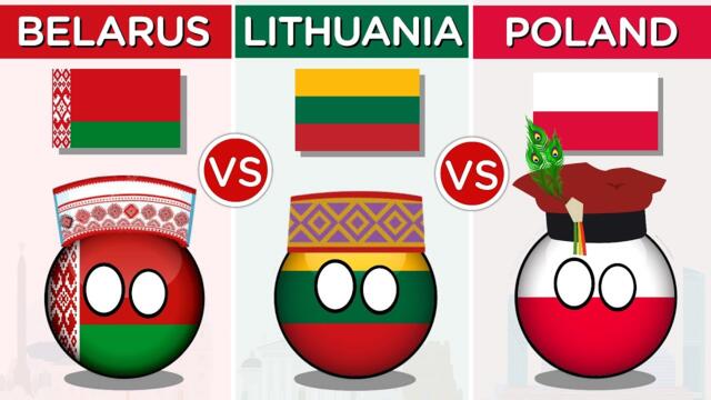 Belarus vs Lithuania vs Poland - Country Comparison 2024