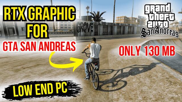 How To Install REAL *RTX Graphics Mod*😍 In GTA San Andreas | FOR LOW END PC | 1GB Ram | No GPU
