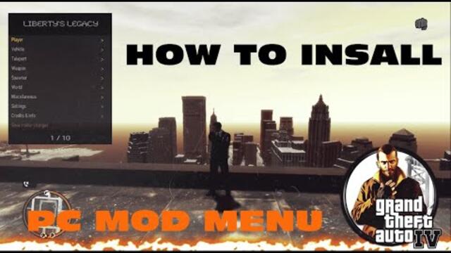 How To Install Liberty's Legacy Mod Menu For GTA IV PC  (2023)