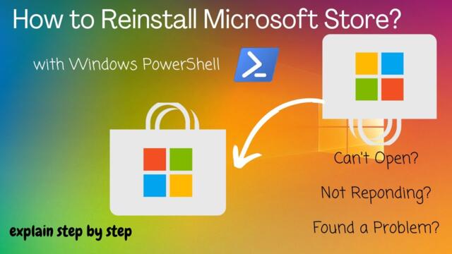How to Remove and Reinstall Microsoft Store? | Windows Trick