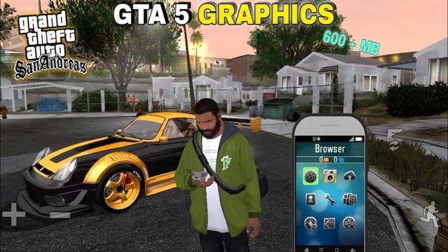 GTA SA MOD GTA 5 ANDROID / GTA SA Android V STYLE Graphic Modpack / 2024