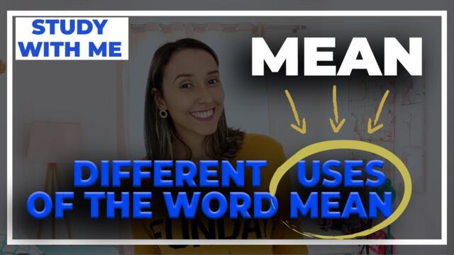 Different Uses of The Word Mean - English Vocabulary