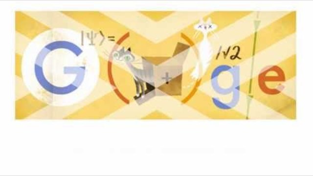 Ервин Шрьодингер (Erwin Schrodinger) -Erwin Schrоdinger's 126th birthday - Google Doodle