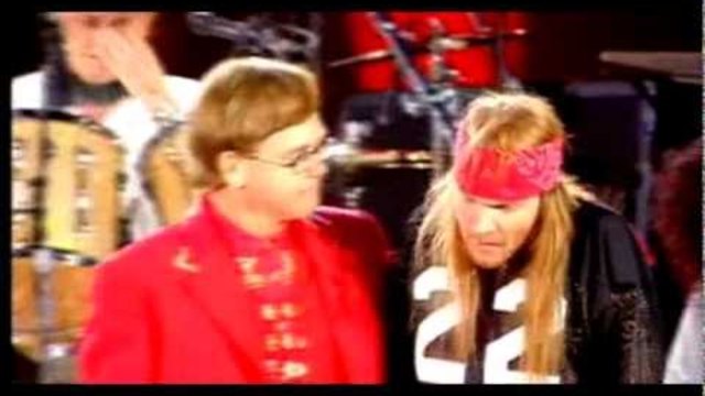 Queen , Elton John &amp; Axl Rose - Bohemian Rhapsody - (Freddie Mercury Tribute Concert)