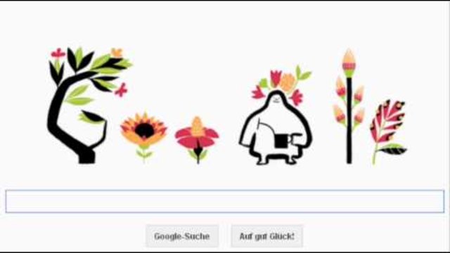 За Първа Пролет First Day of Spring - Google Doodle 2014!