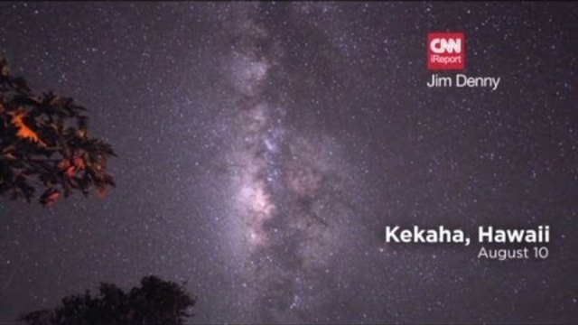 Звезден дъжд от Персеиди в нощното небе тази нощ 11.08.2014 - Perseid meteor shower lights up the sky