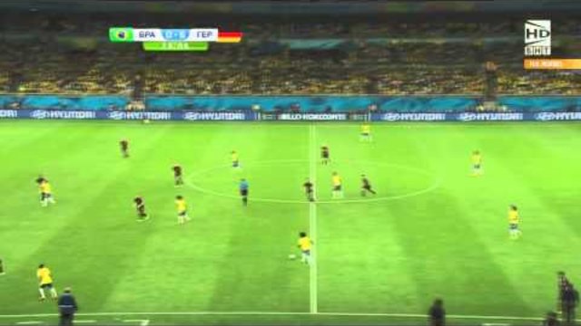 Футбол Бразилия - Германия 2014 - Второ полувреме Част 3/4