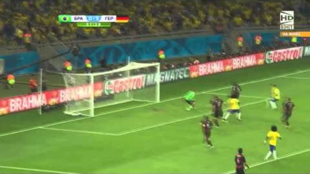 Футбол Бразилия - Германия 2014 - Второ полувреме Част 1/4