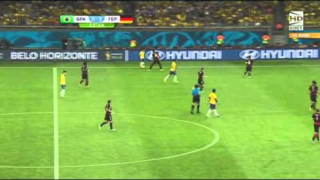 Футбол Бразилия - Германия 2014 - Първо полувреме Част 5/5