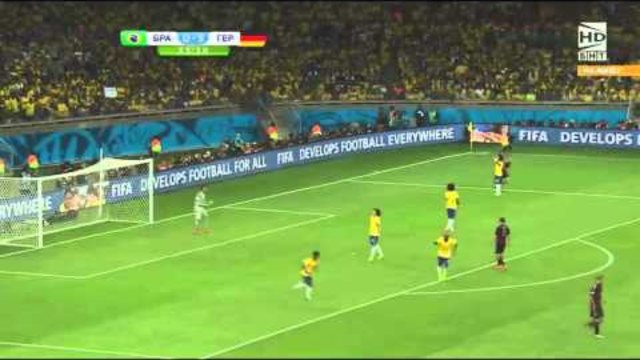 Футбол Бразилия Германия 2014 - Първо полувреме Част 4/5