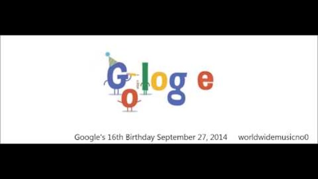 Честит Рожден ден Гугъл !!! 27.09.2014 - Google's 16th Birthday Google Doodle