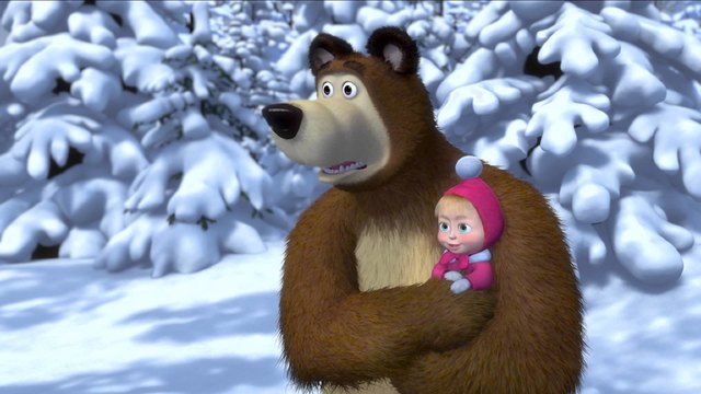 Маша и Мечока - Анимации за Деца ! (Бг Аудио) Зимна Пързалка