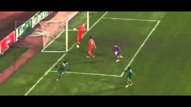 Лудогорец - Ливърпул 2:2 (26.11.2014) Dani Abalo Goal Ludogorets Radzgrad vs Liverpool