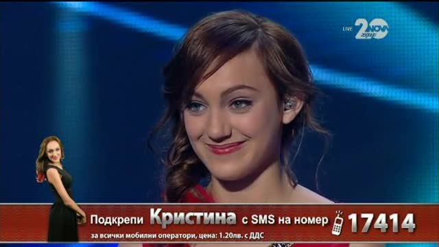 Прекрасна е Кристина Дончева - X Factor Live (27.11.2014)