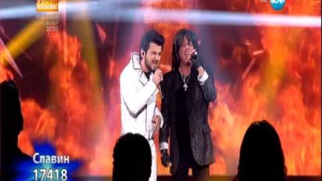 Славин Славчев и  Joe Lynn Turner  - X Factor Live (09.02.2015):ФИНАЛ
