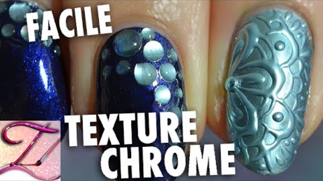 Tuto nail art effet 3D Chrome tendance et bulles faciles en vernis + gel