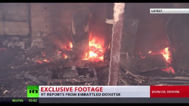 Renewed shelling hits residential areas, local market in eastern Ukraine