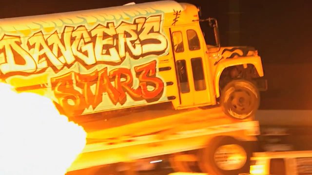 Dr. Danger&#39;s Allstars- Human Crash Dummies Jump and Smash a Bus - America&#39;s Got Talent 2015