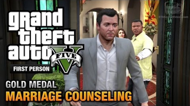 GTA 5 - Мисия #6 - Marriage Counseling [First Person Gold Medal Guide - PS4]