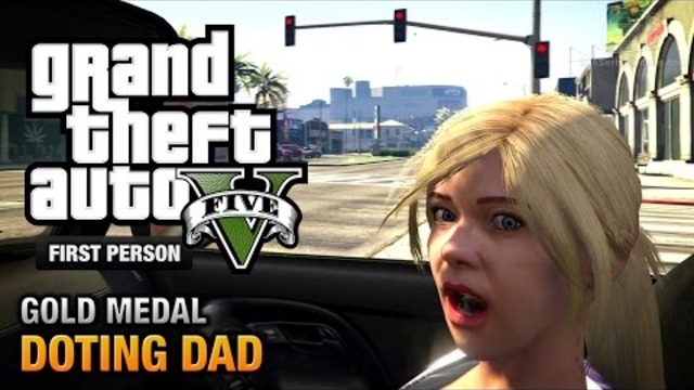 GTA 5 - Мисия #64 - Doting Dad (Optional Mission) [First Person Gold Medal Guide - PS4]