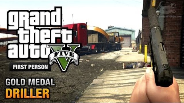 GTA 5 - Мисия #77 - Driller [First Person Gold Medal Guide - PS4]