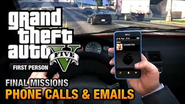 GTA 5 - Phone Calls &amp; Emails after Final Мисия [PS4]