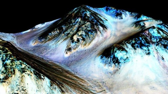 На Марс има течаща вода