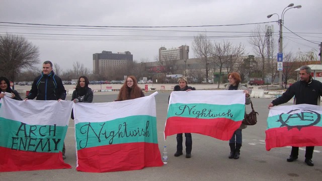 Найтуиш развяха българското знаме !!! Nightwish (10.12.2015) Bucharest Concert Finale