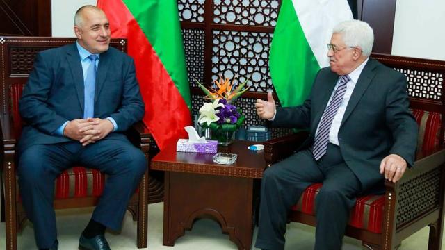 Премиерът на България Борисов се срещна с президента на Палестина Махмуд Абас