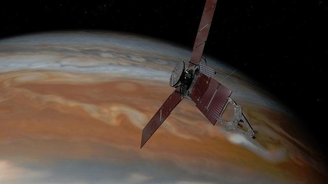 Сондата Джуно достигна орбитата на Юпитер (Juno)