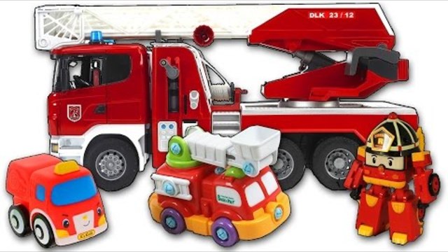 Bruder Fire Engine. Голям Bruder пожарна кола с разтегателна стълба