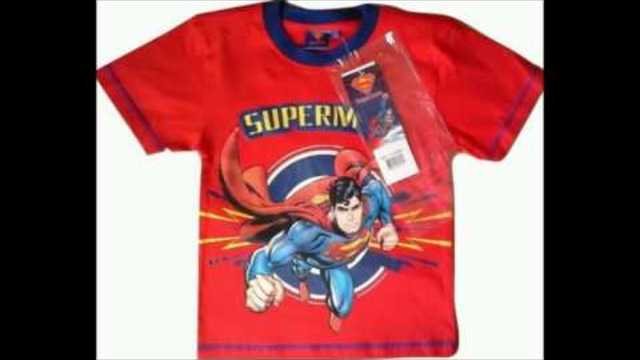 Red Colour Cotton T Shirts of Superman