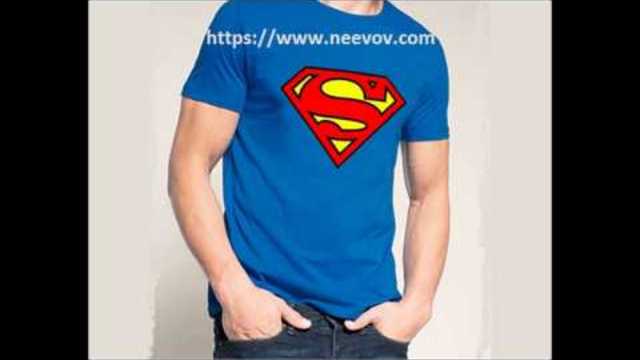 Superman Design Printed Red Colour T Shirts