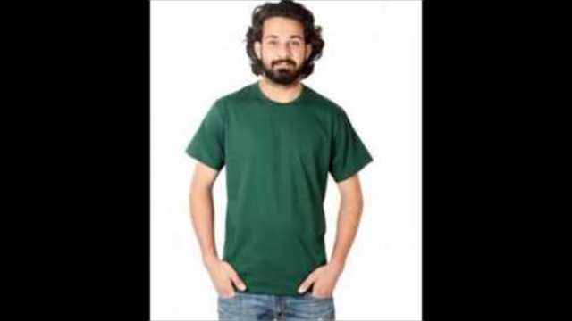 Mens Solid Green Colour T Shirts