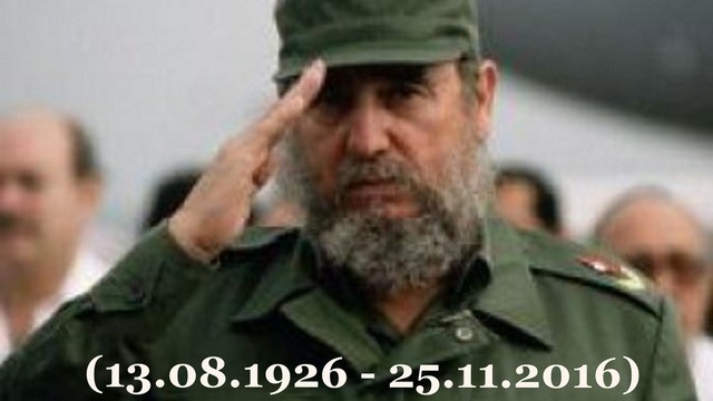 Почина Фидел Кастро на 90г.(1926-2016)