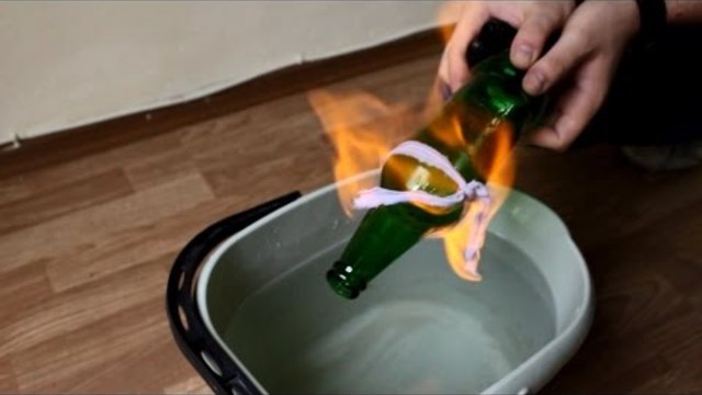 Как да срежем стъклена бутилка / How to cut glass bottle for 30 seconds