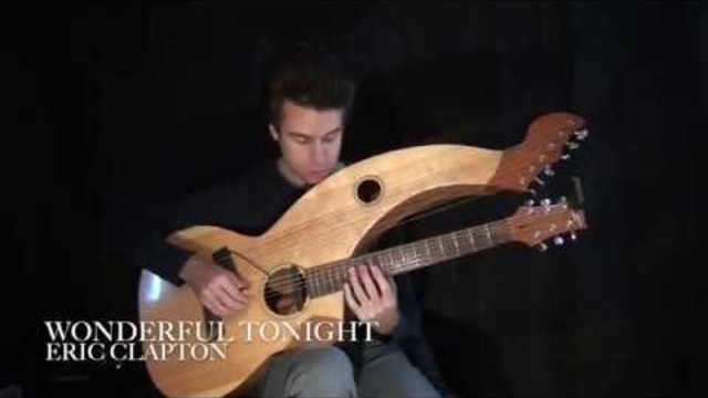 Интересен инструмент Wonderful Tonight - Eric Clapton - Harp Guitar Cover - Jamie Dupuis