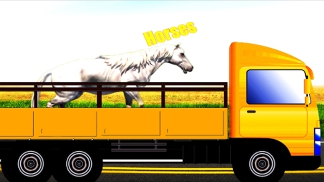 Научете Colors с животните Transporter за деца | Научете Животните за деца
