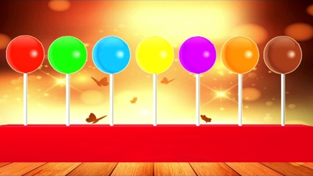 Научете Colors с Lollipop Colors за деца Lollipop оцветяване да Научете Colors за деца