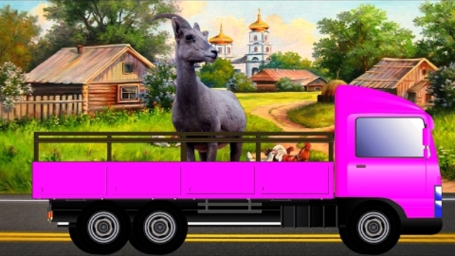 Научете Colors с животните Transporter за деца | Научете Животните за деца