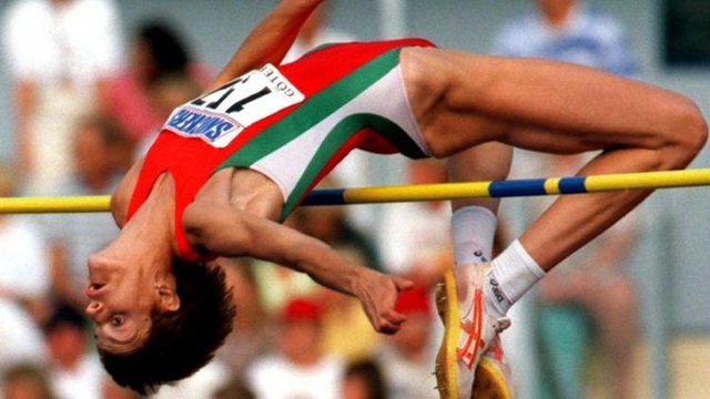 ЧРД кадри от Световния рекорд на Стефка Костадинова -209 см. Рим 1987 г.