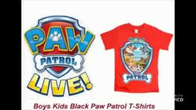 Boys Kids Chocolate Marshal chase bubble Paw Patrol T Shirts
