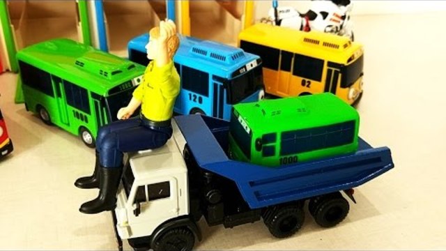Tayo the Little Bus crash and smash Cartoon Toys for kids