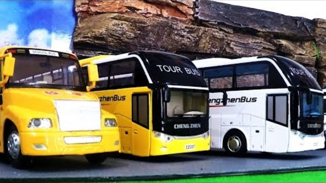 The Wheels on the Bus | Bus and Bus | School bus | The Wheels on the Car | Cartoon Toys