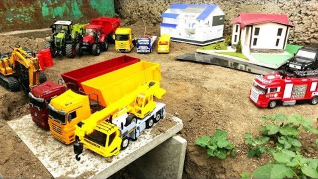 Truck for Children Excavator Bulldozer Truck Backhoe Car Toys For Children Song For Kids Baby Joy