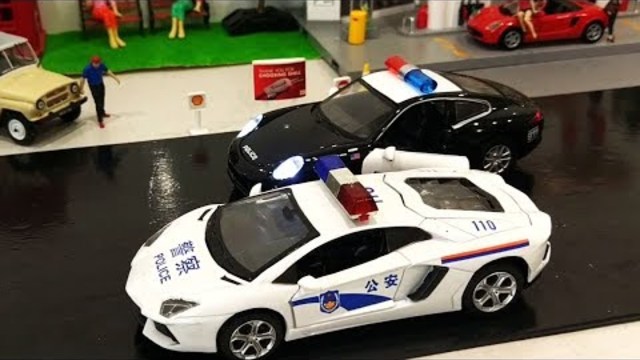 Car Cartoon for Children | Police Car Play in The City | Street Racers for Kids Cartoon Toys
