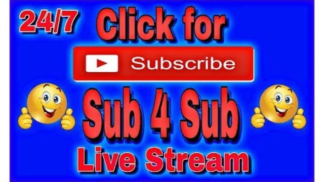 SUB FOR SUB LIVE STREAM 24/7 / GET INSTANT SUBS / GROW YOUR CHANNEL / ACTIVE USERS