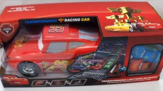 Disney Pixar Cars Transforming Lightning McQueen The Car Can Be Converted Into Racing Track Unboxing