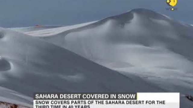 Невиждано  ❤️  Сняг натрупа в Пустинята Сахара Sahara desert covered in snow